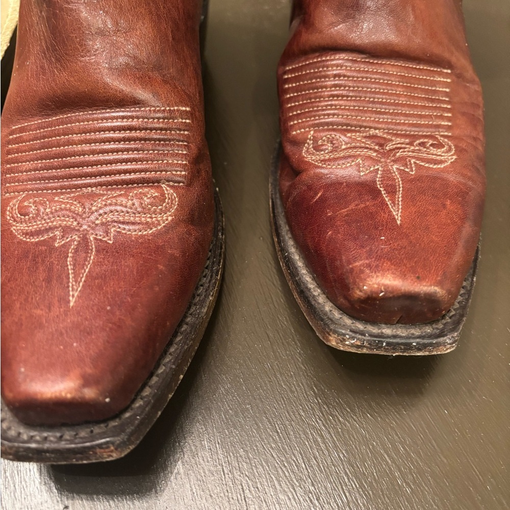 Lucchese Brown Heeled Boots - Picture 7 of 16